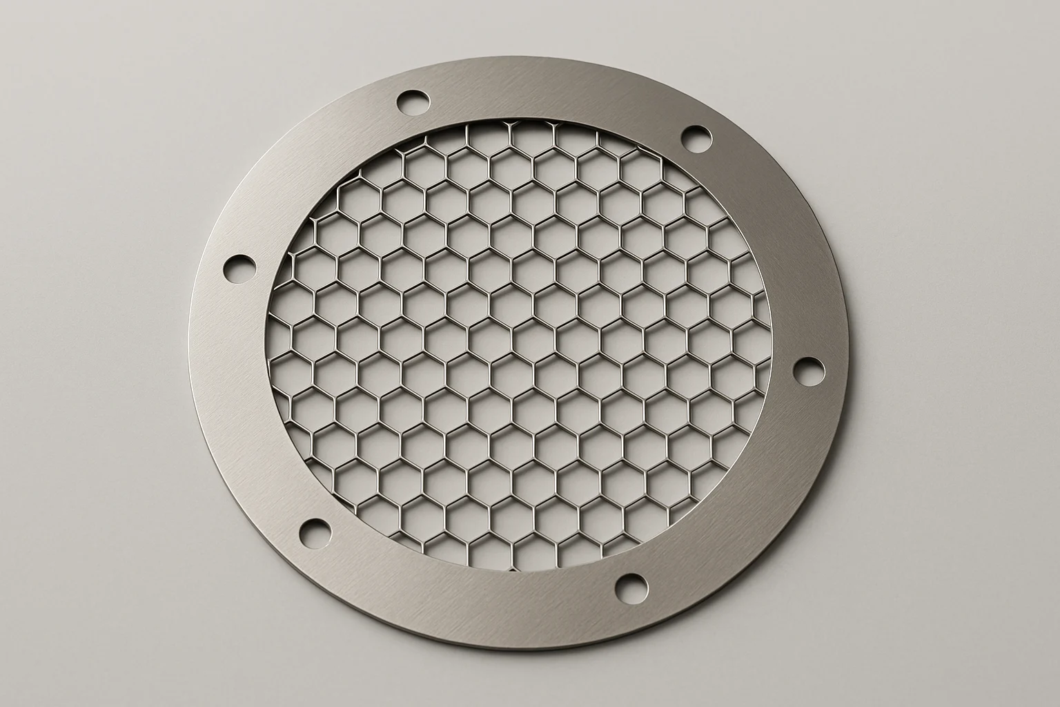 ハニカムメッシュ（SUS304-CSP H材・線径0.2mm）のフォトエッチング加工事例
